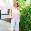 Pretty Pink Flowers Top *FINAL SALE*