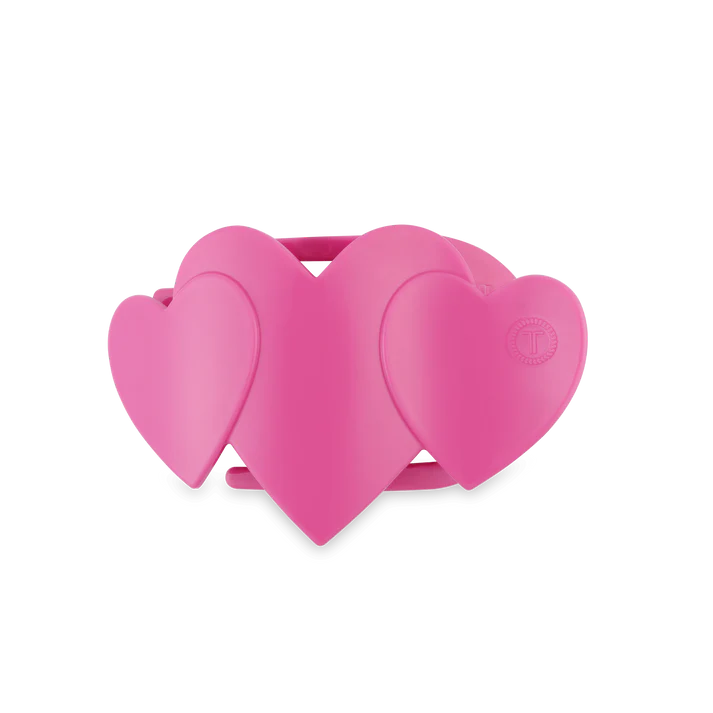 Valetines Day Heart Clip by Teleties Pink