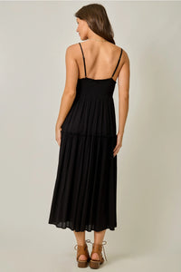 Embroidered Boho Midi Dress