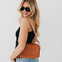 Willow Woven Camera Crossbody Bag