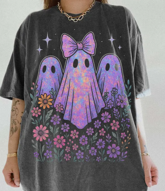 Iridescent Ghost Halloween Shirt