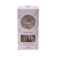 Sweet Grace Plaid Flower Diffuser | Metallic Vessel