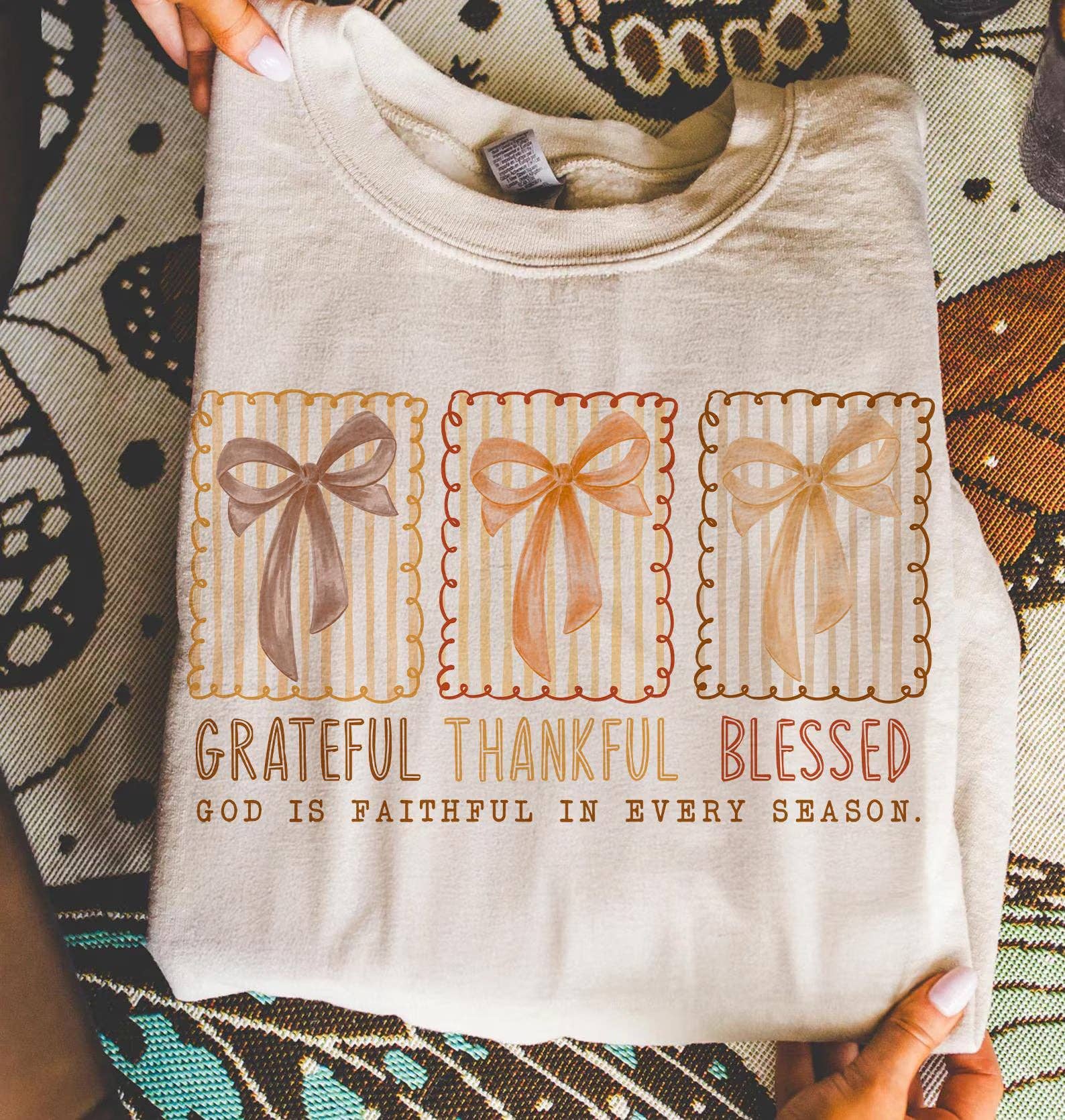Grateful Thankful Blessed Tee