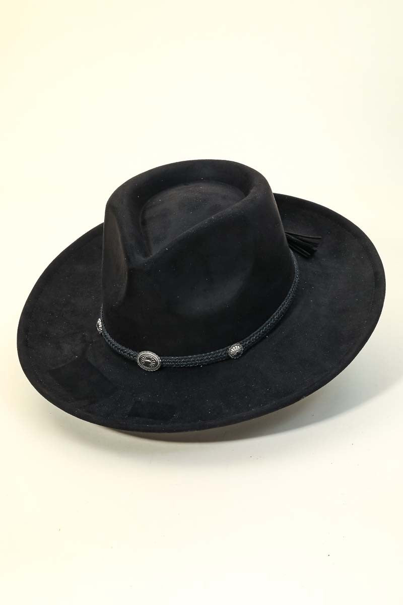 Black Wide brim Hat