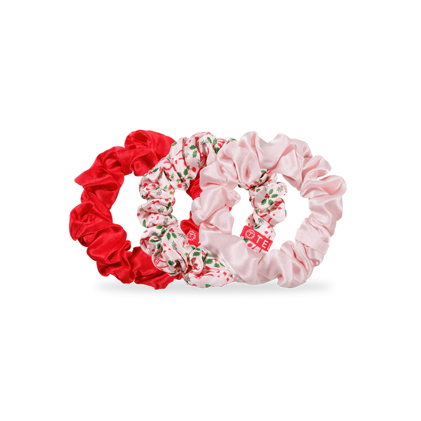 Teleties Holiday Silk Scrunchies