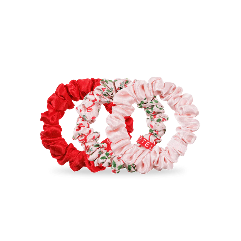 Teleties Holiday Silk Scrunchies