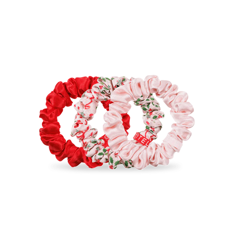 Teleties Holiday Silk Scrunchies