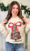 Merry & Bright Bow Sweatshirt