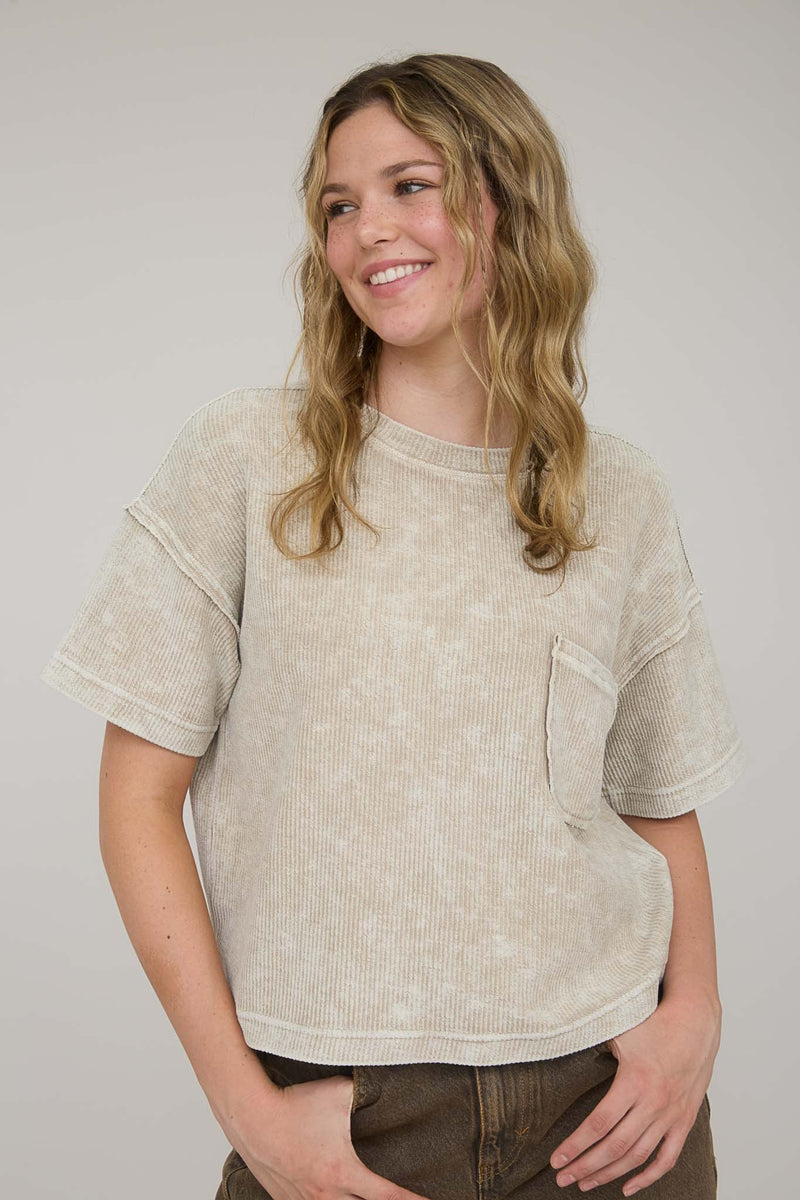 Ribbed T-shirt