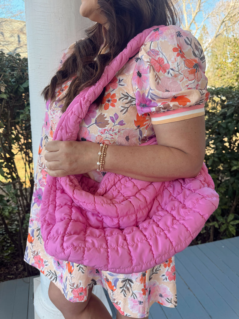 Bubble Gum Puffer Bag