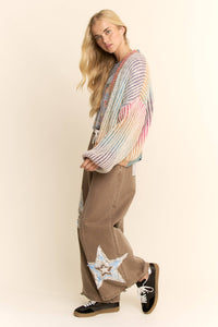 Rainbow Stripe Cardigan