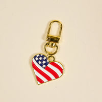 Pawfect Collar Charm–Americana Heart