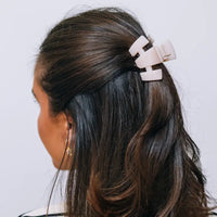 Teleties - Classic Almond Beige Petite Claw Clip