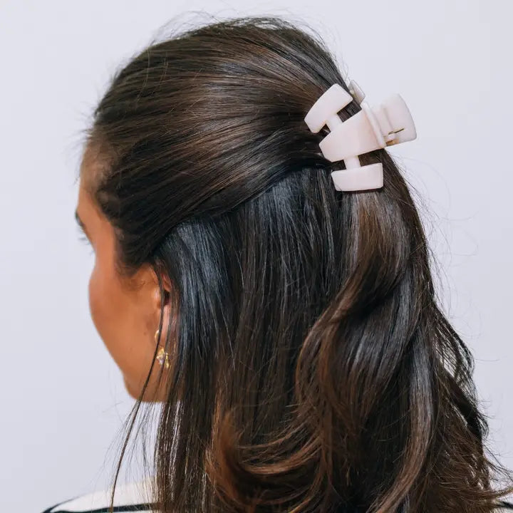 Teleties - Classic Almond Beige Petite Claw Clip