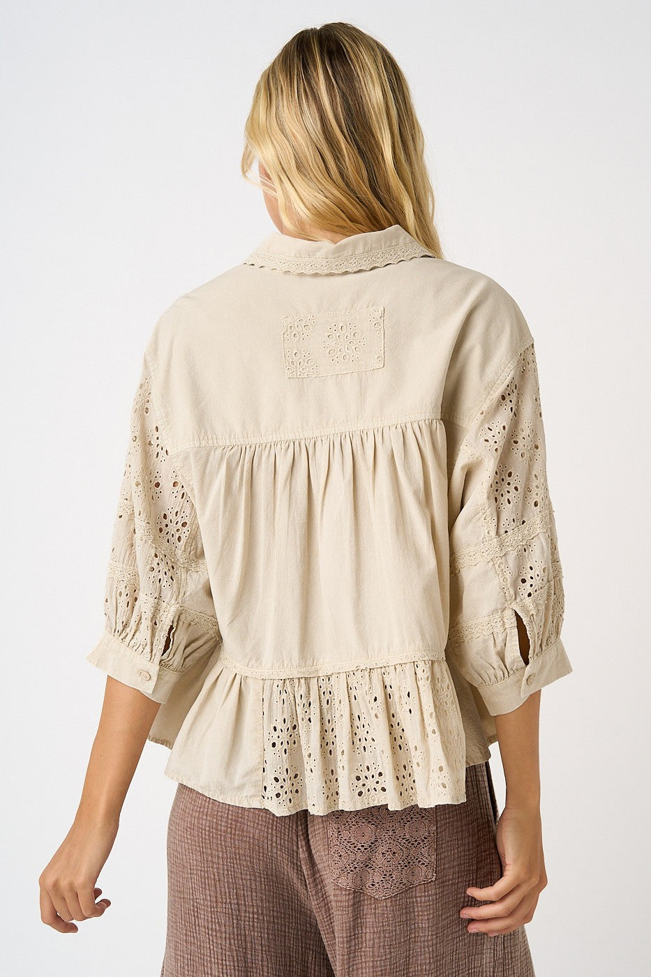 Lacey Love Peplum Blouse