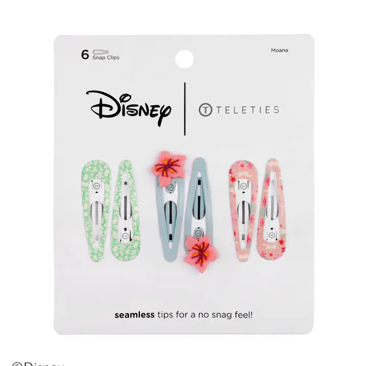 Teleties - Moana Snap Clip (6Ct)