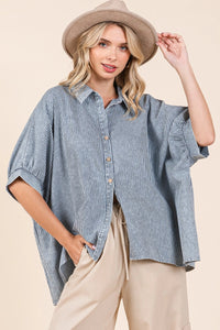 Dolman Button Down Shirt