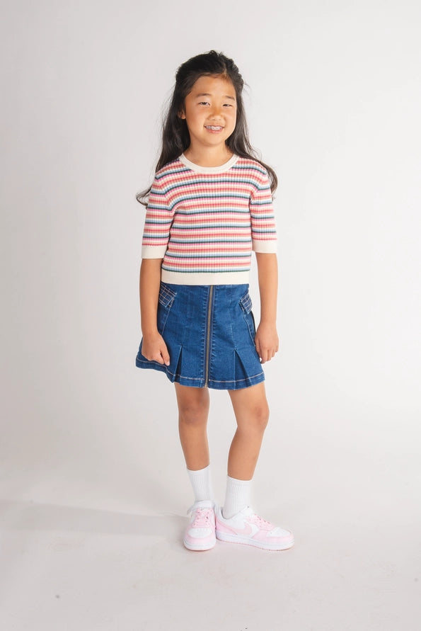 Girls Donna Sweater Tee by Finding Foxtale