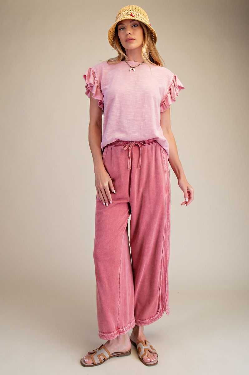 Almost There Mineral Washed Pants by Easel