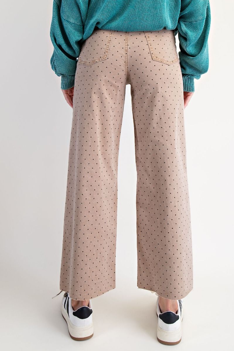 Polka Dot Twill Pants