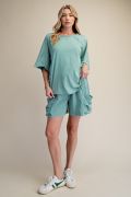 Dolman Sleeve Washed Loose Fit Top