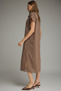 Weekend Stripe Shirt Dress