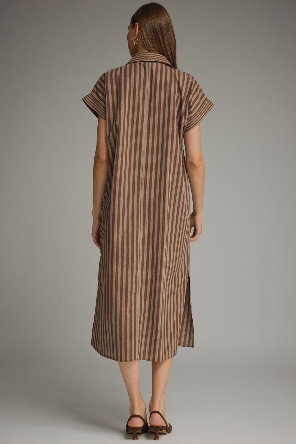 Weekend Stripe Shirt Dress