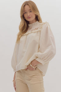 Dressy Ivory Top by Entro