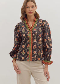Bree's Floral Blouse by Entro