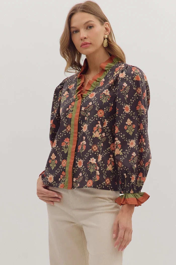 Bree's Floral Blouse by Entro