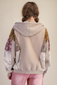 Cozy Star Patch Hoodie Jacket by Easel