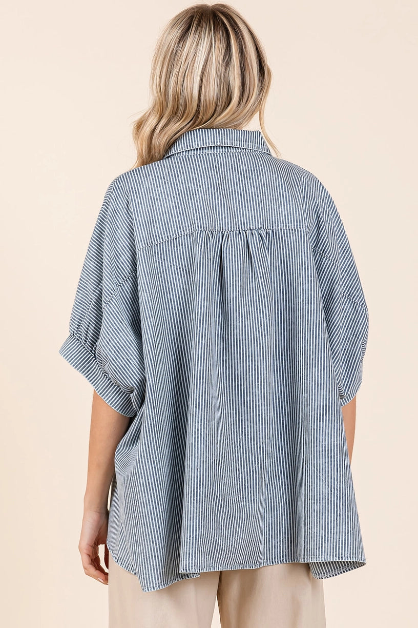 Dolman Button Down Shirt