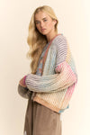 Rainbow Stripe Cardigan