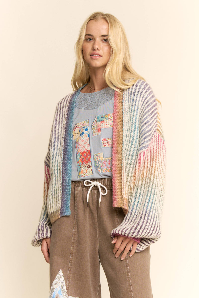 Rainbow Stripe Cardigan