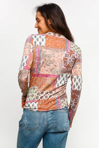 Fall Boho Patchwork Top