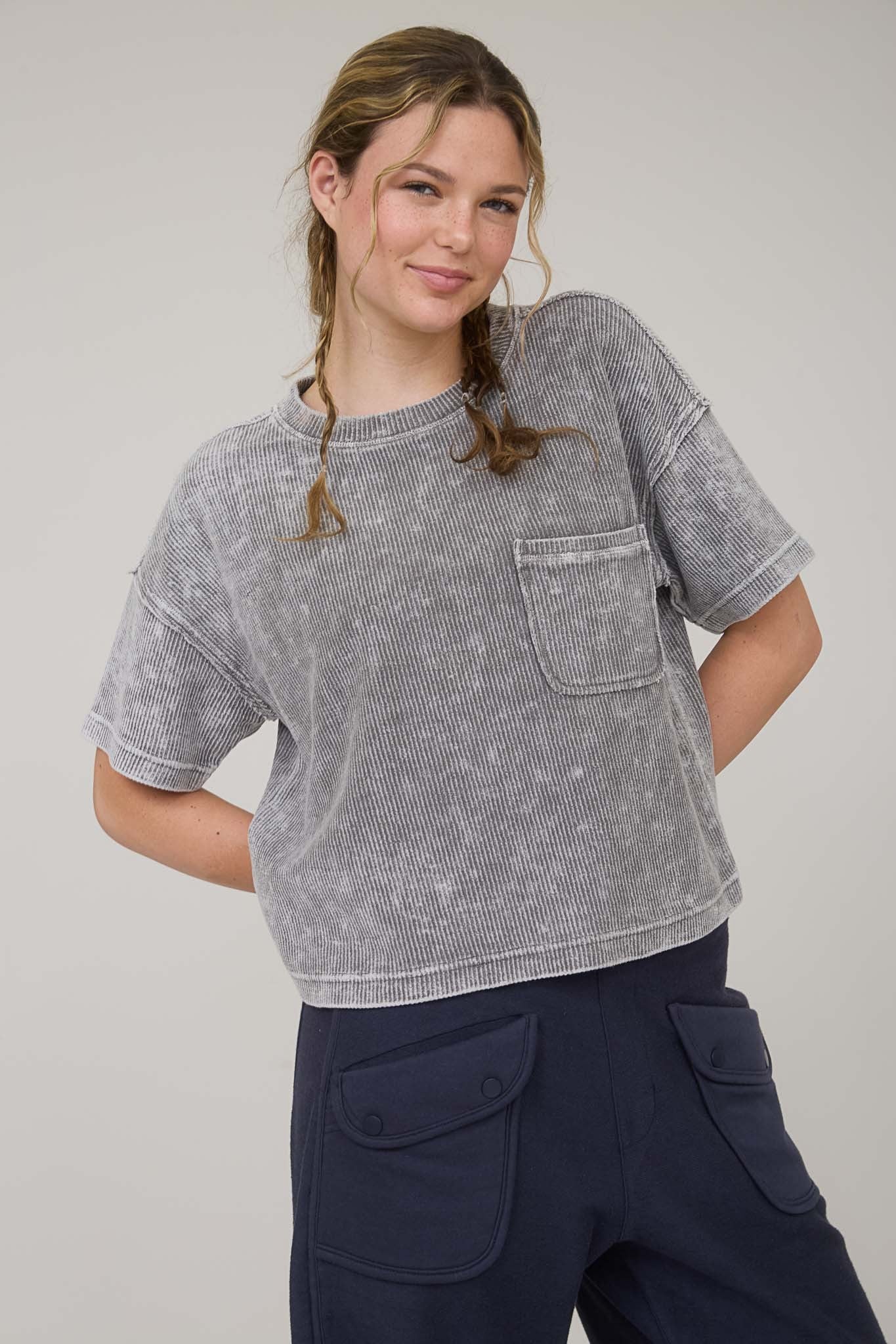 Ribbed T-shirt