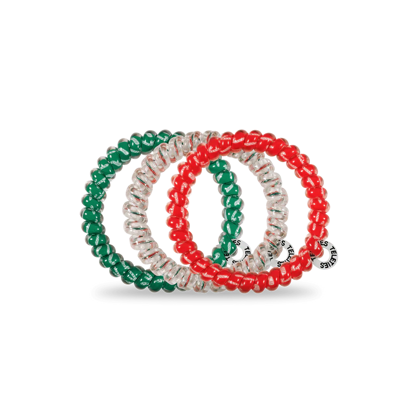 Teleties Hair Ties Christmas Styles- Large