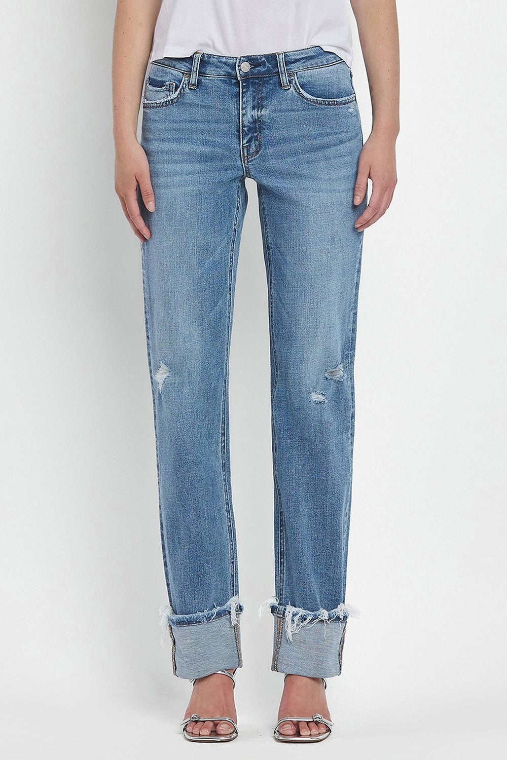 Vervet Mid Rise Straight Jeans