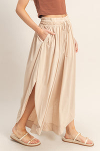 Tulip Hem Wide-leg Pants