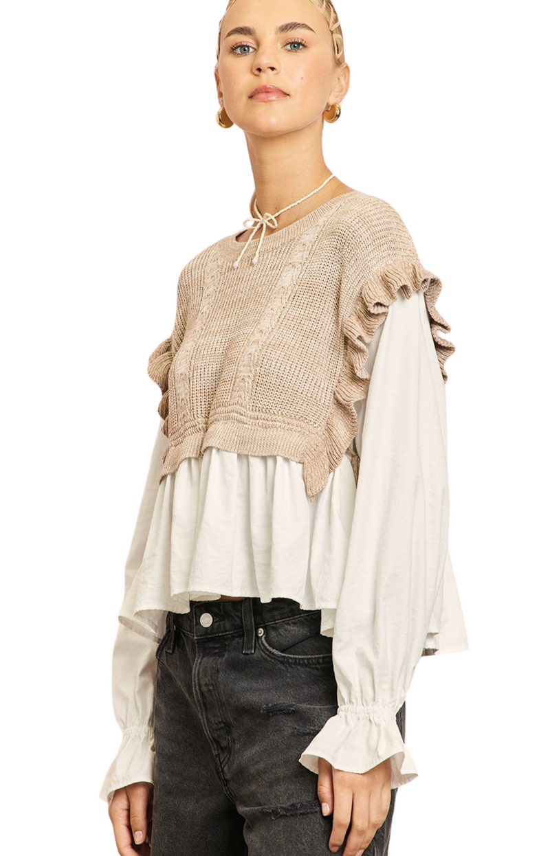 the Meira blouse/ blouse/ fall blouse/ illa illa/top 