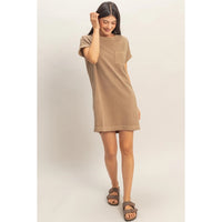 Round Neck T-Shirt Mini Dress