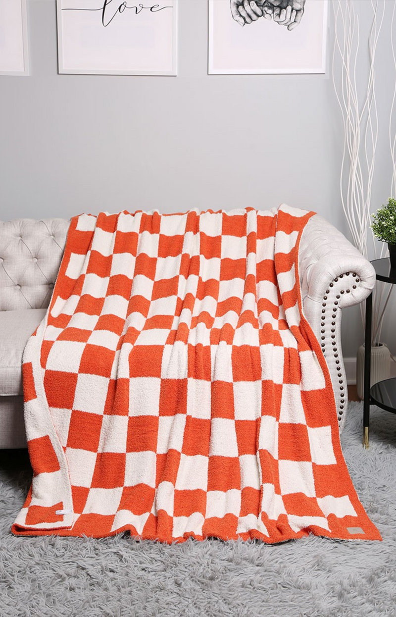 checkered blanket/cute/cozy/ in style/ washable