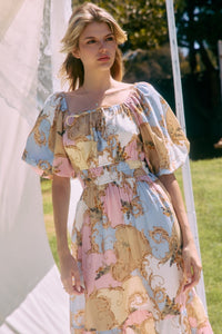Watercolor Floral Dress by Oddi