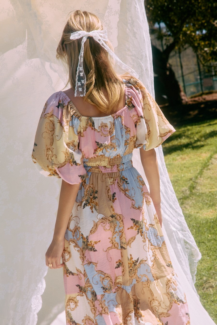 Watercolor Floral Dress by Oddi