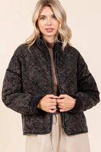 Mineral Washed Quilted Jacket