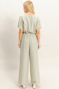 Textured Drawstring Top & Pants Set