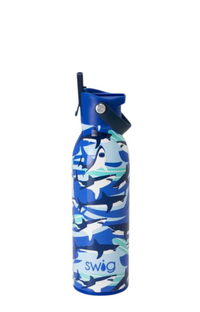 swig/ sharks/ kids water bottle/ water bottle/ flip and sip 