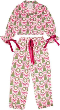 Youth Christmas Bow PJ's by Simply Southern