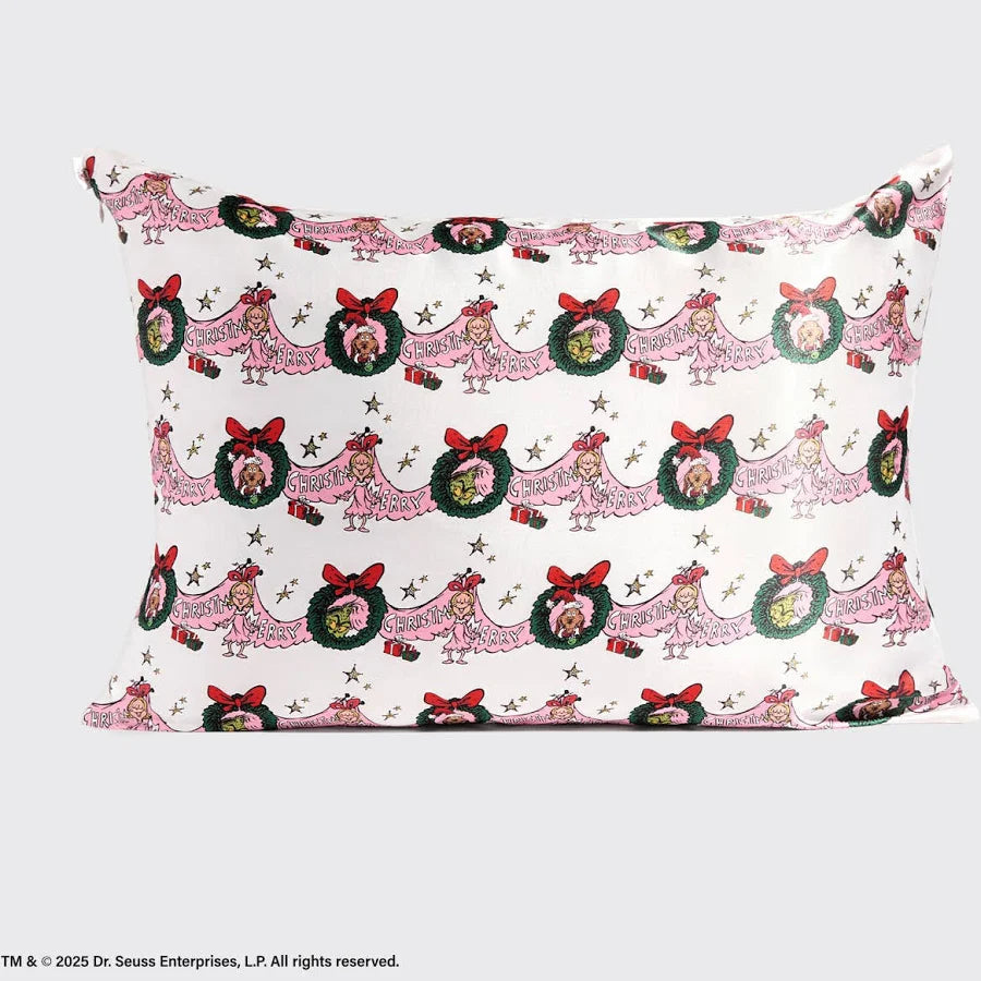 The Grinch Satin King Size Pillowcase by Kitsch