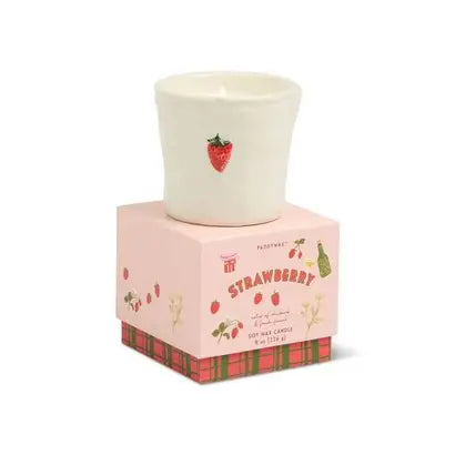 Bistro 8oz White Ceramic Scented Candle